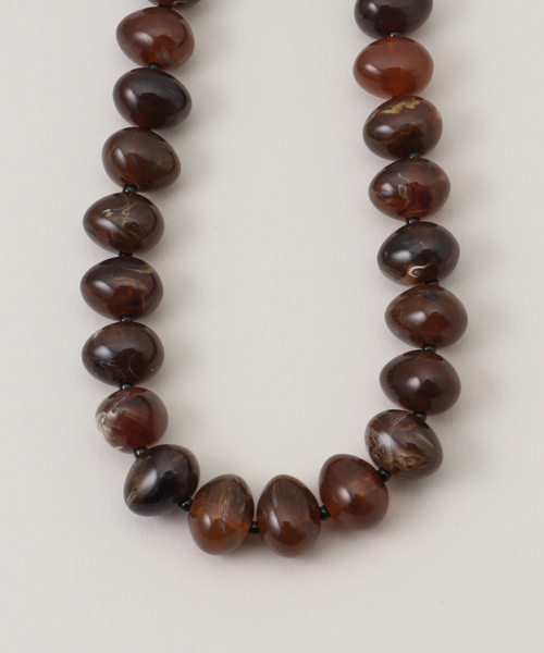 JOURNAL STANDARD relume（ジャーナルスタンダード　レリューム）の「RELUME ボリュームネックレス（ネックレス・レディース・ブラウン/ブラック・FREE）」の2枚目の写真