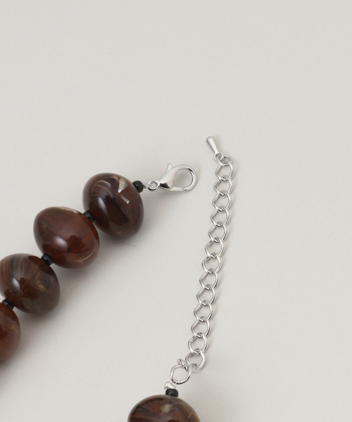 JOURNAL STANDARD relume（ジャーナルスタンダード　レリューム）の「RELUME ボリュームネックレス（ネックレス・レディース・ブラウン/ブラック・FREE）」の5枚目の写真