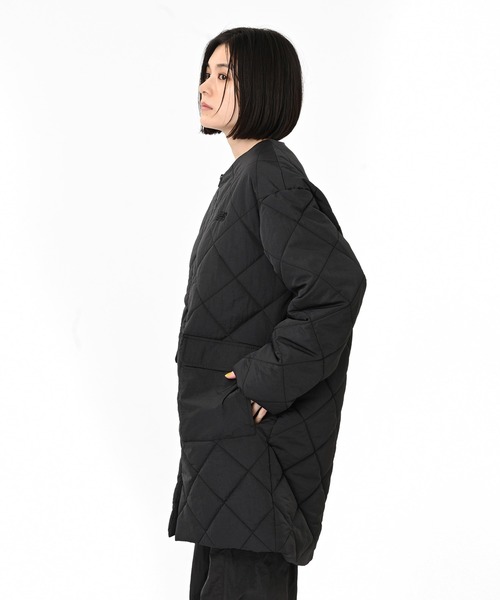【ごつさん専用】New Balance ブラック ロングダウンジャケット キルティングロングジャケット（ダウンジャケット/コート）｜New