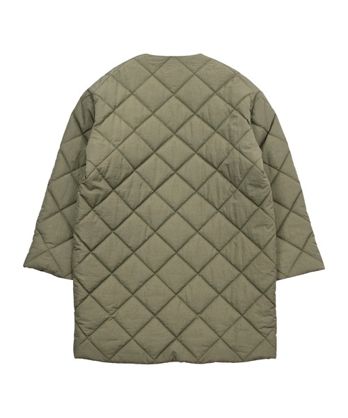 セール】キルティングロングジャケット（ダウンジャケット/コート