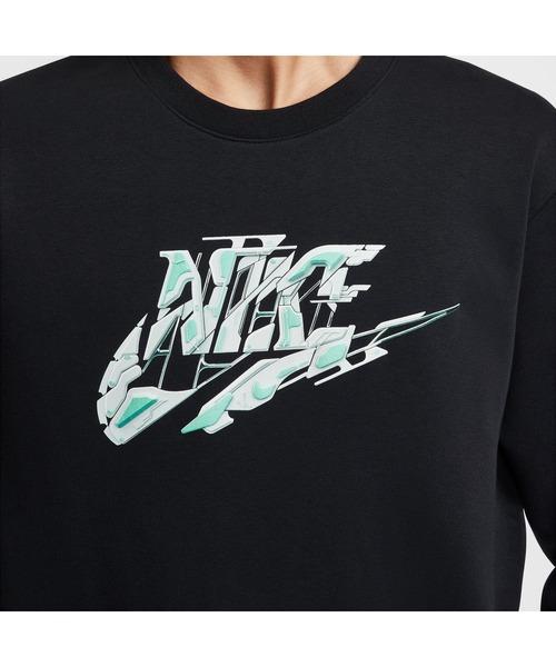 NIKE（ナイキ）の「【別注】ナイキ NIKE ナイキ クラブ BB クルー L/S トップ MECHA 限定コラボ（スウェット・メンズ・ブラック/ホワイト・S/M/L/LL/3L）」の10枚目の写真