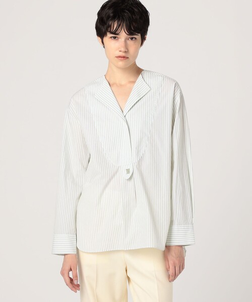 BY MALENE BIRGER(バイマレーネビルガー)の「BY MALENE BIRGER FAYETTE プルオーバーシャツ(シャツ/ブラウス・レディース・ライトグリーン・34)」の3枚目の写真