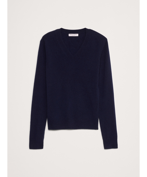 Banana Republic（バナナリパブリック）の「ライトウェイト カシミヤ Vネックセーター（ニット/セーター・レディース・ピンク系その他/アイボリー/レッド/ブルー/ネイビー/ベージュ・L/M/XS/S）」の11枚目の写真