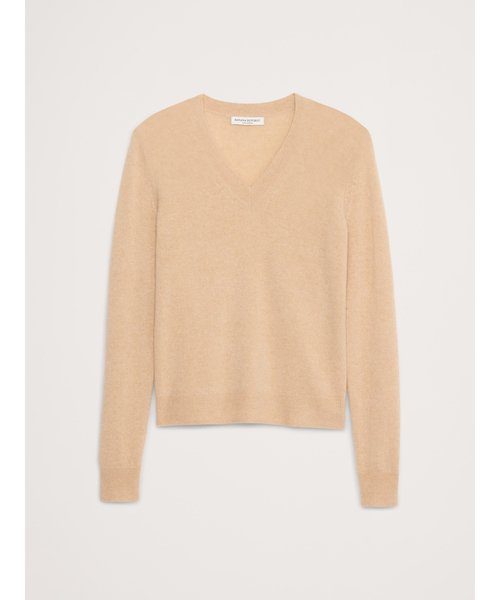 Banana Republic（バナナリパブリック）の「ライトウェイト カシミヤ Vネックセーター（ニット/セーター・レディース・ピンク系その他/アイボリー/レッド/ブルー/ネイビー/ベージュ・L/M/XS/S）」の17枚目の写真