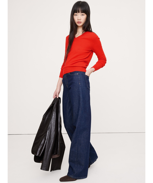 Banana Republic（バナナリパブリック）の「ライトウェイト カシミヤ Vネックセーター（ニット/セーター・レディース・ピンク系その他/アイボリー/レッド/ブルー/ネイビー/ベージュ・L/M/XS/S）」の11枚目の写真