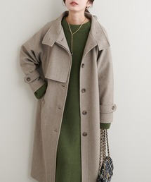 ナチュラルクチュール　コート 2022AWアイテム/マフラー付きレディコート | natural couture