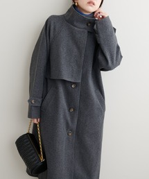 natural couture | 【ZOZO限定】ニットモッサスタンドカラーコート(ステンカラーコート)