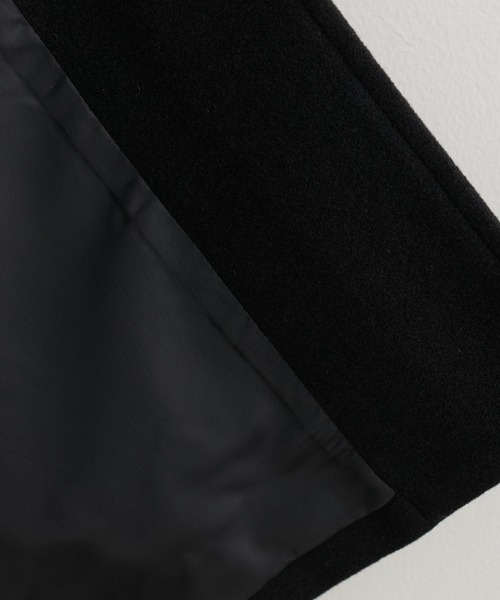 natural couture（ナチュラルクチュール）の「【ZOZO限定】ニットモッサスタンドカラーコート（ステンカラーコート・レディース・ブラウン/ブラック/アイボリー/チャコールグレー・FREE）」の16枚目の写真