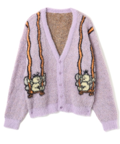 atmos pink(アトモスピンク)の「MARIA SAKURAI x atmos pink ブランコ Knit Cardigan / マリア サクライ アトモス ピンク ブランコ ニット カーディガン 【SP】(カーディガン/ボレロ・レディース・パープル/ブラウン・FREE)」の2枚目の写真