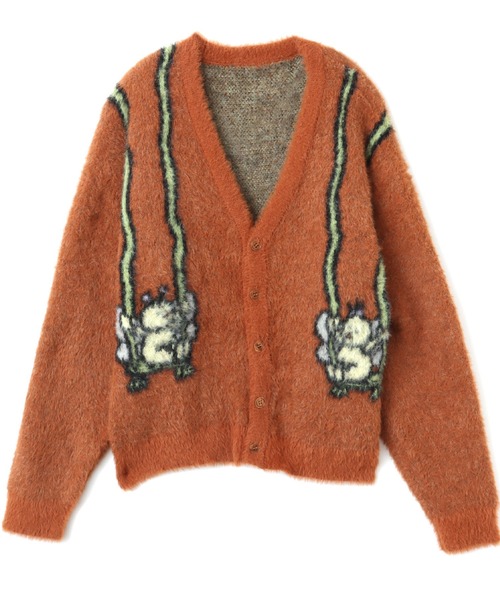 atmos pink(アトモスピンク)の「MARIA SAKURAI x atmos pink ブランコ Knit Cardigan / マリア サクライ アトモス ピンク ブランコ ニット カーディガン 【SP】(カーディガン/ボレロ・レディース・パープル/ブラウン・FREE)」の1枚目の写真