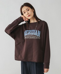 GLOBAL WORK | 乾きやすいミニ裏毛プリントプルオーバー/580943(スウェット)