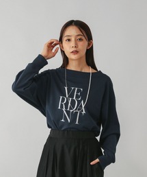 GLOBAL WORK | 乾きやすいミニ裏毛プリントプルオーバー/580943(スウェット)