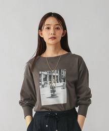 GLOBAL WORK | 乾きやすいミニ裏毛プリントプルオーバー/580943(スウェット)