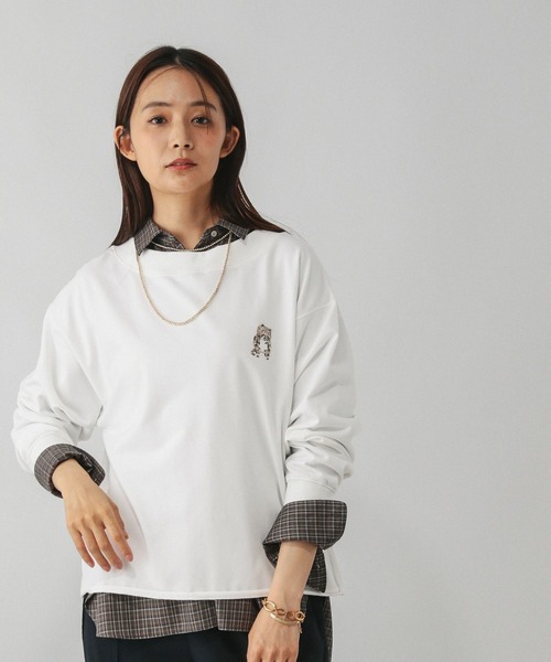 セール】乾きやすいミニ裏毛プリントプルオーバー/580943（スウェット