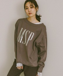 GLOBAL WORK | 乾きやすいミニ裏毛プリントプルオーバー/580943(スウェット)