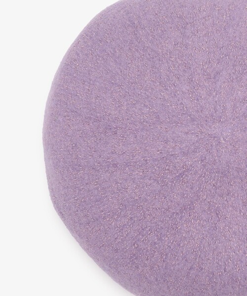 Afternoon Tea（アフタヌーンティー）の「ラメベレー帽（ハンチング/ベレー帽・レディース・パープル/アイボリー/グレー・ONE SIZE）」の13枚目の写真