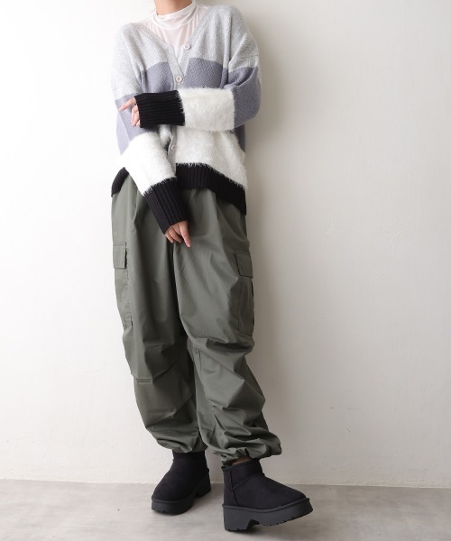 DEMETER（デメテル）の「厚底 デザインソール ボリュームファー ムートンブーツ（ブーツ・レディース・キャメル/ブラウン系/ブラック・LL/L/M）」の13枚目の写真