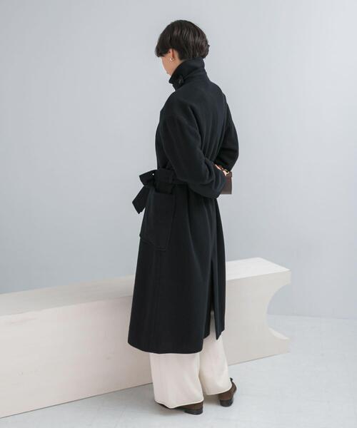 URBAN RESEARCH ROSSO カシミア混　コート　新品未使用　黒 ウールカシミヤコート（その他アウター）｜URBAN RESEARCH ROSSO WOMEN