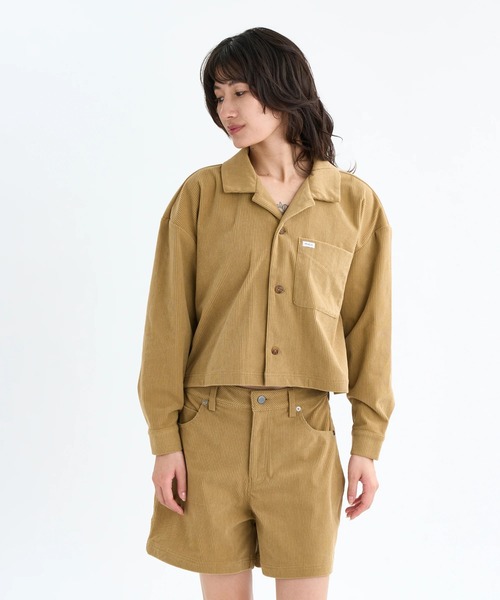 RVCA(ルーカ)の「RVCA レディース CLOVER CORDUROY SHIRT 長袖シャツ 【2025年秋冬モデル】 @autumn/ルーカコーデュロイシャツ(シャツ/ブラウス・レディース・ブラック/ブラウン系その他/ブルー系その他・MEDIUM)」の12枚目の写真