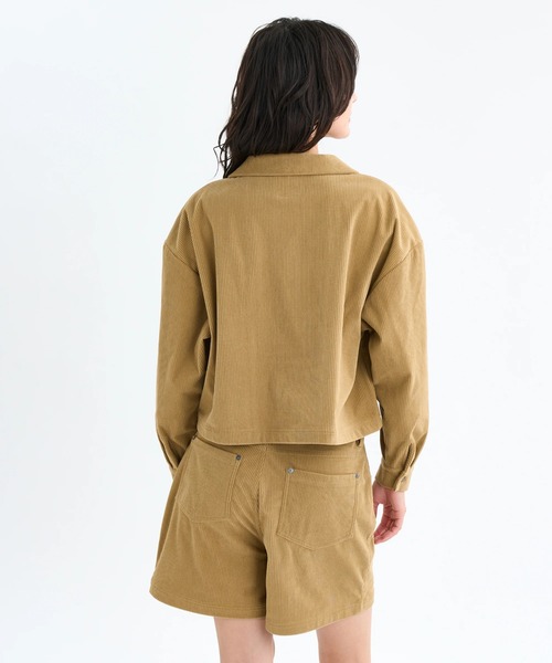 RVCA(ルーカ)の「RVCA レディース CLOVER CORDUROY SHIRT 長袖シャツ 【2025年秋冬モデル】 @autumn/ルーカコーデュロイシャツ(シャツ/ブラウス・レディース・ブラック/ブラウン系その他/ブルー系その他・MEDIUM)」の13枚目の写真