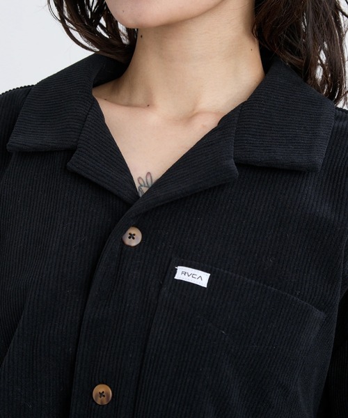 RVCA(ルーカ)の「RVCA レディース CLOVER CORDUROY SHIRT 長袖シャツ 【2025年秋冬モデル】 @autumn/ルーカコーデュロイシャツ(シャツ/ブラウス・レディース・ブラック/ブラウン系その他/ブルー系その他・MEDIUM)」の16枚目の写真
