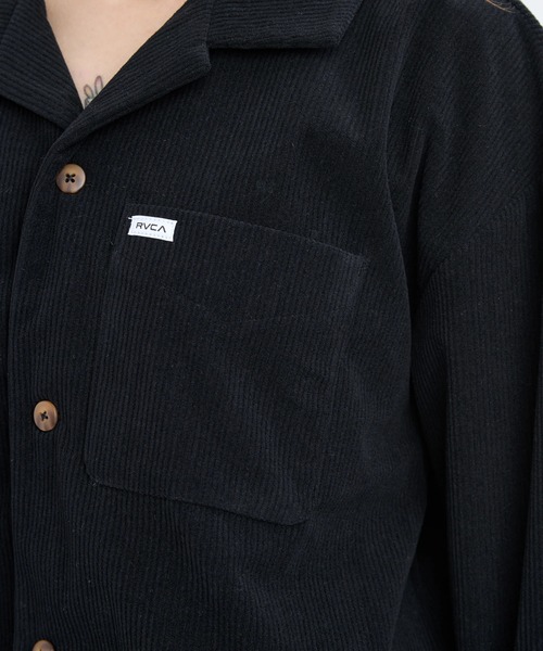 RVCA(ルーカ)の「RVCA レディース CLOVER CORDUROY SHIRT 長袖シャツ 【2025年秋冬モデル】 @autumn/ルーカコーデュロイシャツ(シャツ/ブラウス・レディース・ブラック/ブラウン系その他/ブルー系その他・MEDIUM)」の17枚目の写真