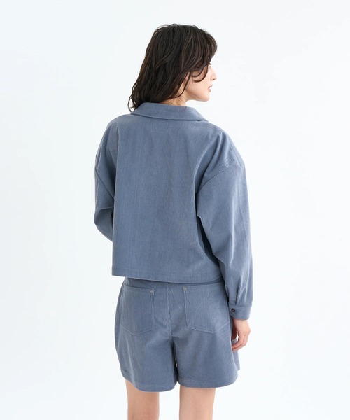 RVCA(ルーカ)の「RVCA レディース CLOVER CORDUROY SHIRT 長袖シャツ 【2025年秋冬モデル】 @autumn/ルーカコーデュロイシャツ(シャツ/ブラウス・レディース・ブラック/ブラウン系その他/ブルー系その他・MEDIUM)」の14枚目の写真