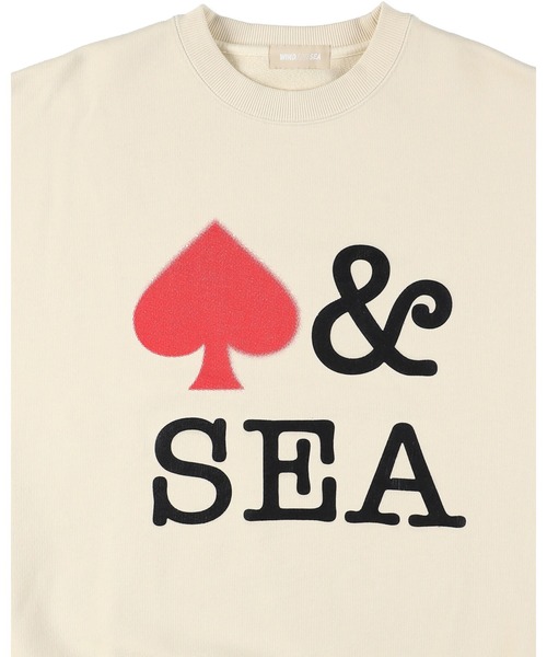 WIND AND SEA（ウィンダンシー）の「CREWNECK SWEATSHIRT(SPADE)（スウェット・レディース・ブラウン/アイボリー・S/M/L/XL）」の4枚目の写真
