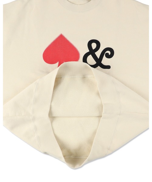 WIND AND SEA（ウィンダンシー）の「CREWNECK SWEATSHIRT(SPADE)（スウェット・レディース・ブラウン/アイボリー・S/M/L/XL）」の6枚目の写真