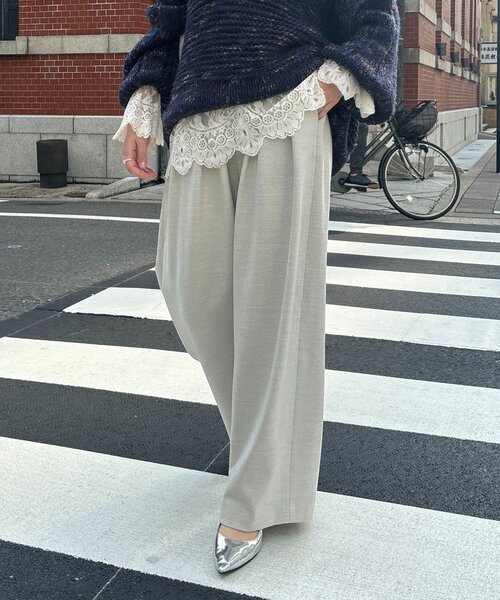 セール】ウォームタックワイドパンツ（その他パンツ）｜DouDou