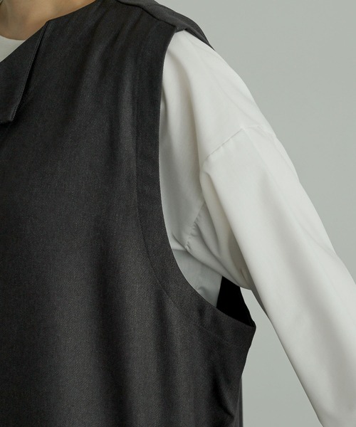 n'OrLABEL（ノアールレーベル）の「『左ドレープノースリーブドレス』（ベスト・レディース・ブラック/グレー/テラコッタ・FREE）」の13枚目の写真