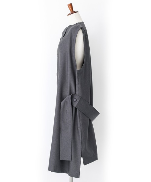 n'OrLABEL（ノアールレーベル）の「『左ドレープノースリーブドレス』（ベスト・レディース・ブラック/グレー/テラコッタ・FREE）」の19枚目の写真