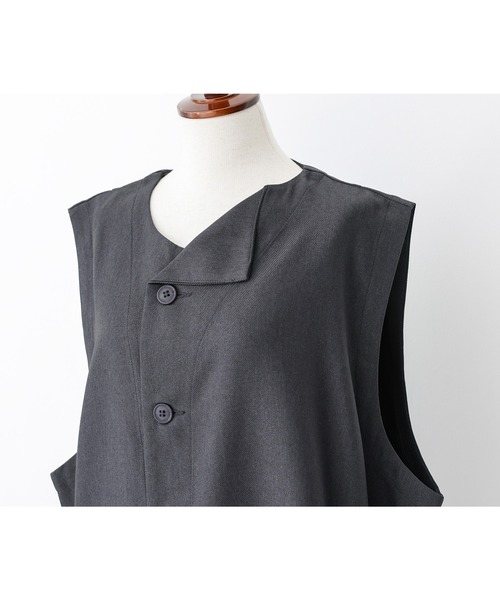 n'OrLABEL（ノアールレーベル）の「『左ドレープノースリーブドレス』（ベスト・レディース・ブラック/グレー/テラコッタ・FREE）」の22枚目の写真