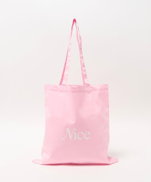 NICE WEATHER（ナイスウェザー）の「＜NICE WEATHER＞SIGNATURE ロゴ トートバッグ 3（トートバッグ・メンズ・ライトピンク/ライトブルー/ブラック/ダークグリーン/ライム/ライトグレー/オレンジ・FREE）」の7枚目の写真