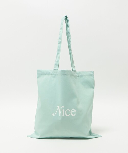 NICE WEATHER（ナイスウェザー）の「＜NICE WEATHER＞SIGNATURE ロゴ トートバッグ 3（トートバッグ・メンズ・ライトピンク/ライトブルー/ブラック/ダークグリーン/ライム/ライトグレー/オレンジ・FREE）」の5枚目の写真