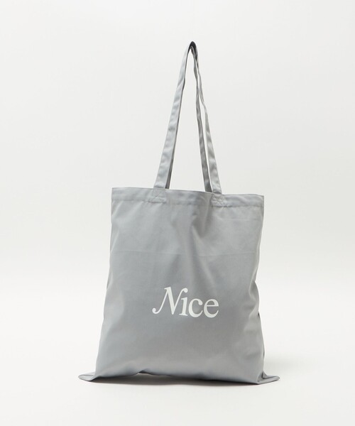 NICE WEATHER（ナイスウェザー）の「＜NICE WEATHER＞SIGNATURE ロゴ トートバッグ 3（トートバッグ・メンズ・ライトピンク/ライトブルー/ブラック/ダークグリーン/ライム/ライトグレー/オレンジ・FREE）」の3枚目の写真