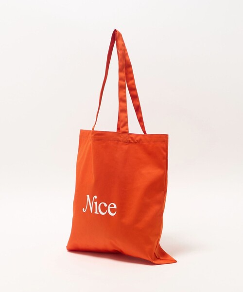 NICE WEATHER（ナイスウェザー）の「＜NICE WEATHER＞SIGNATURE ロゴ トートバッグ 3（トートバッグ・メンズ・ライトピンク/ライトブルー/ブラック/ダークグリーン/ライム/ライトグレー/オレンジ・FREE）」の10枚目の写真