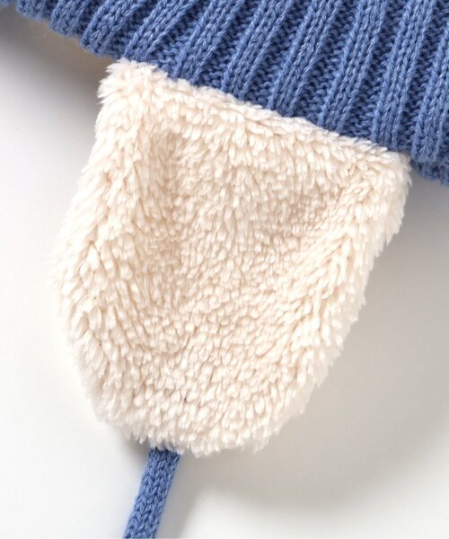 BREEZE（ブリーズ）の「【洗える】耳付きケーブルニット帽（ニットキャップ/ビーニー・キッズ・ベージュ/チャコール/ブルー・50/54/58）」の21枚目の写真
