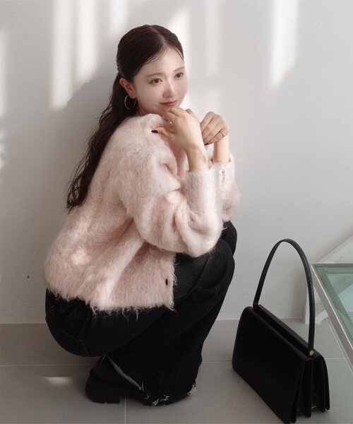 nanamiさんコラボ ]前後2wayシャギーニットトップス（ニット/セーター