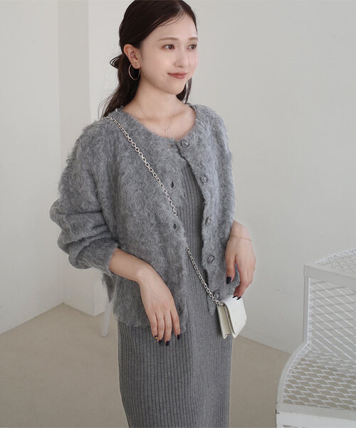 nanamiさんコラボ ]前後2wayシャギーニットトップス（ニット/セーター