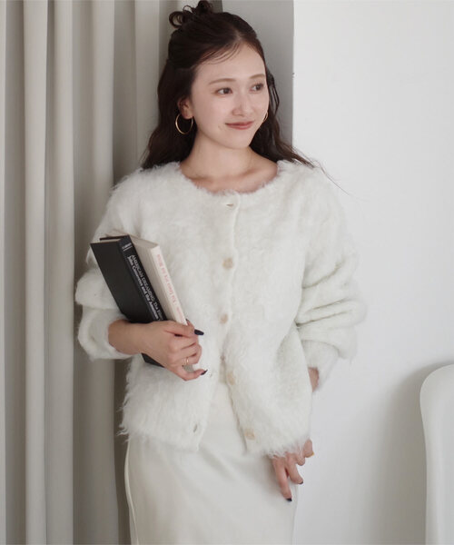 nanamiさんコラボ ]前後2wayシャギーニットトップス（ニット/セーター