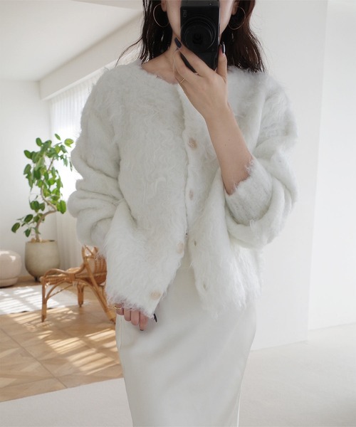 nanamiさんコラボ ]前後2wayシャギーニットトップス（ニット/セーター