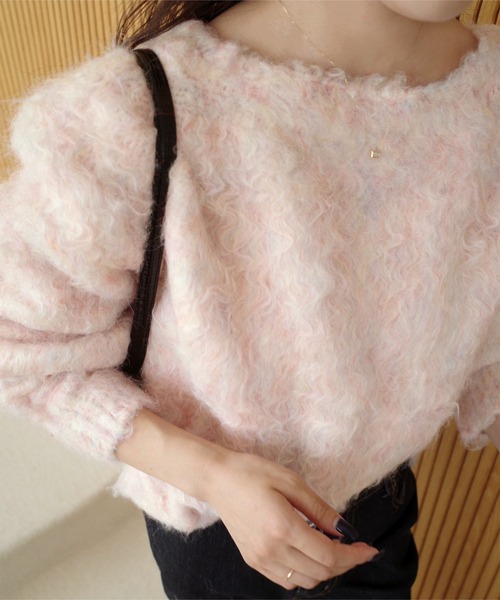 nanamiさんコラボ ]前後2wayシャギーニットトップス（ニット/セーター