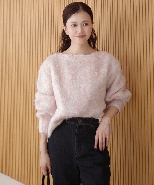 nanamiさんコラボ ]前後2wayシャギーニットトップス（ニット/セーター