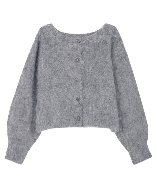 KOBE LETTUCE（コウベレタス）の「[ nanamiさんコラボ ]前後2wayシャギーニットトップス（ニット/セーター・レディース・グレー/ホワイト/ピンク系・M）」の7枚目の写真