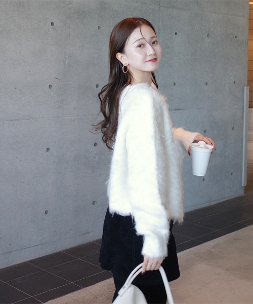 nanamiさんコラボ ]前後2wayシャギーニットトップス（ニット/セーター