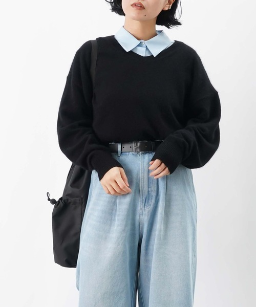 セール】LC/LLL ウール混Vネックプルオーバー（ニット/セーター