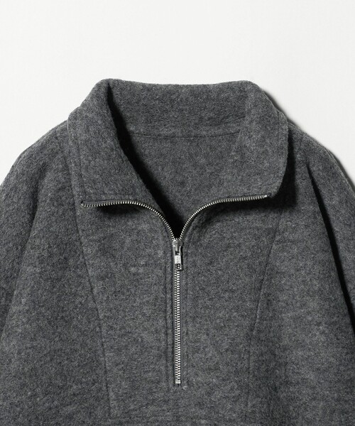 ハーフジップ エルボーパッチ プルオーバー（Tシャツ/カットソー