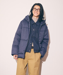 COMME CA ISM（コムサイズム）の「ダイヤカットドビー ダウン フード ブルゾン（ダウンジャケット/コート）」