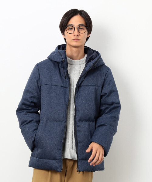 COMME CA ISM（コムサイズム）の「ダイヤカットドビー ダウン フード ブルゾン（ダウンジャケット/コート・メンズ・ネイビー/ブラック・X-LARGE/LARGE/MEDIUM）」の17枚目の写真